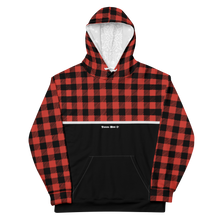 Load image into Gallery viewer, Buffalo Plaid Hoodie - Red