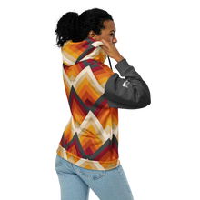 Load image into Gallery viewer, Retro diamonds full zip hoodie