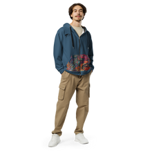 Load image into Gallery viewer, Paisley details full zip hoodie