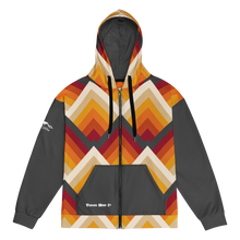 Load image into Gallery viewer, Retro diamonds full zip hoodie