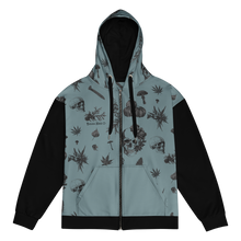 Load image into Gallery viewer, Classy skulls full zip gothic