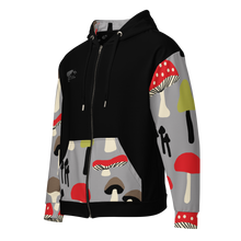 Load image into Gallery viewer, Dark shrooms full zip hoodie
