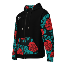 Load image into Gallery viewer, Roses full zip hoodie