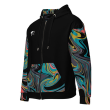 Load image into Gallery viewer, Swirls full zip hoodie