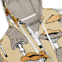 Load image into Gallery viewer, Tan shrooms full zip hoodie