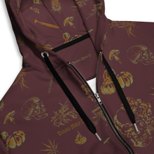 Load image into Gallery viewer, Classy skulls full zip maroon