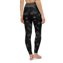 Load image into Gallery viewer, Classy Skulls Yoga Leggings - Black