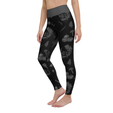 Load image into Gallery viewer, Classy Skulls Yoga Leggings - Black