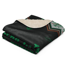 Load image into Gallery viewer, Ugly X-mas sweater Sherpa blanket