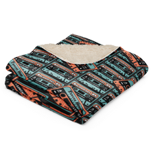 Load image into Gallery viewer, Cassette Sherpa blanket