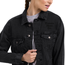 Load image into Gallery viewer, Blackout denim jacket