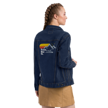 Load image into Gallery viewer, Retro logo embroidered denim jacket