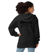 Load image into Gallery viewer, Blackout fleece zip up hoodie
