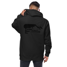 Load image into Gallery viewer, Blackout fleece zip up hoodie