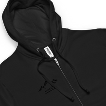 Load image into Gallery viewer, Blackout fleece zip up hoodie