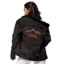 Load image into Gallery viewer, Retro mountain denim sherpa jacket