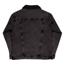Load image into Gallery viewer, Retro mountain denim sherpa jacket