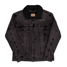 Load image into Gallery viewer, Retro mountain denim sherpa jacket