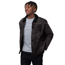 Load image into Gallery viewer, Retro mountain denim sherpa jacket
