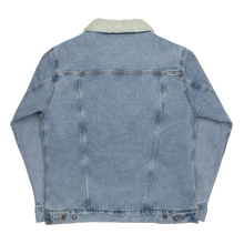 Load image into Gallery viewer, Retro mountain denim sherpa jacket