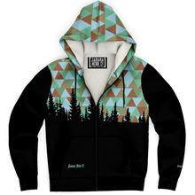 Load image into Gallery viewer, Treeline Triangles Micro-fleece Hoodie