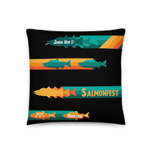 Load image into Gallery viewer, salmonfest stripes Pillow