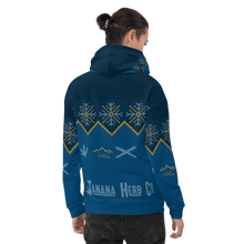 Load image into Gallery viewer, Blue Christmas Sweater Hoodie