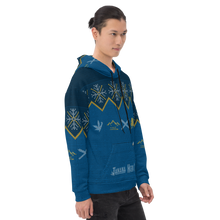 Load image into Gallery viewer, Blue Christmas Sweater Hoodie