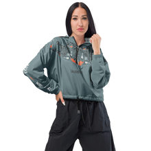 Load image into Gallery viewer, Salmonfest 2023 Women’s cropped windbreaker