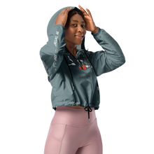 Load image into Gallery viewer, Salmonfest 2023 Women’s cropped windbreaker