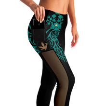Load image into Gallery viewer, Athletic leggings with mesh pocket
