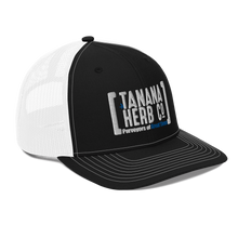 Load image into Gallery viewer, White logo snapback trucker