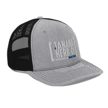 Load image into Gallery viewer, White logo snapback trucker