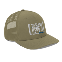 Load image into Gallery viewer, White logo snapback trucker