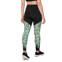 Load image into Gallery viewer, Treeline Triangles Sports Leggings