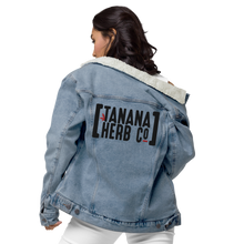 Load image into Gallery viewer, Bracket logo Denim sherpa jacket