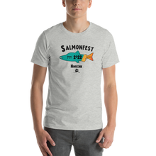 Load image into Gallery viewer, salmonfest retro light t-shirt