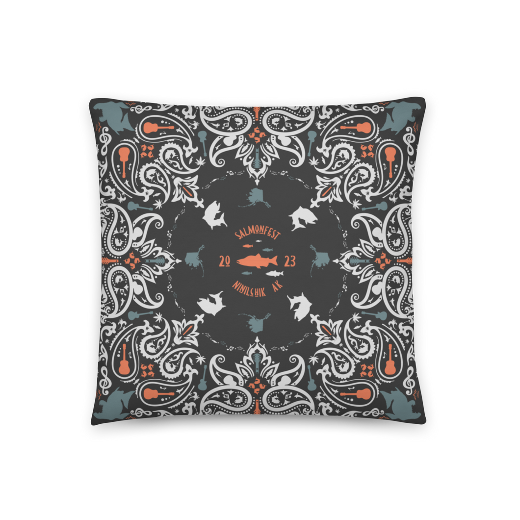 Salmonfest 2023 Dark Bag-O-Weed Pillow