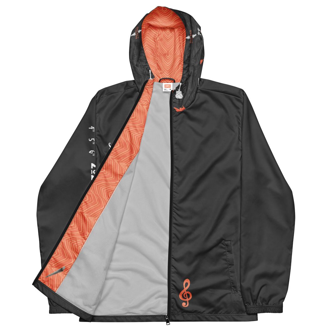 Dark Salmonfest windbreaker