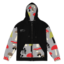 Load image into Gallery viewer, Dark shrooms full zip hoodie
