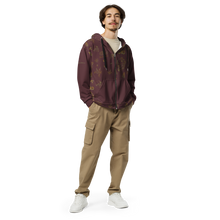 Load image into Gallery viewer, Classy skulls full zip maroon
