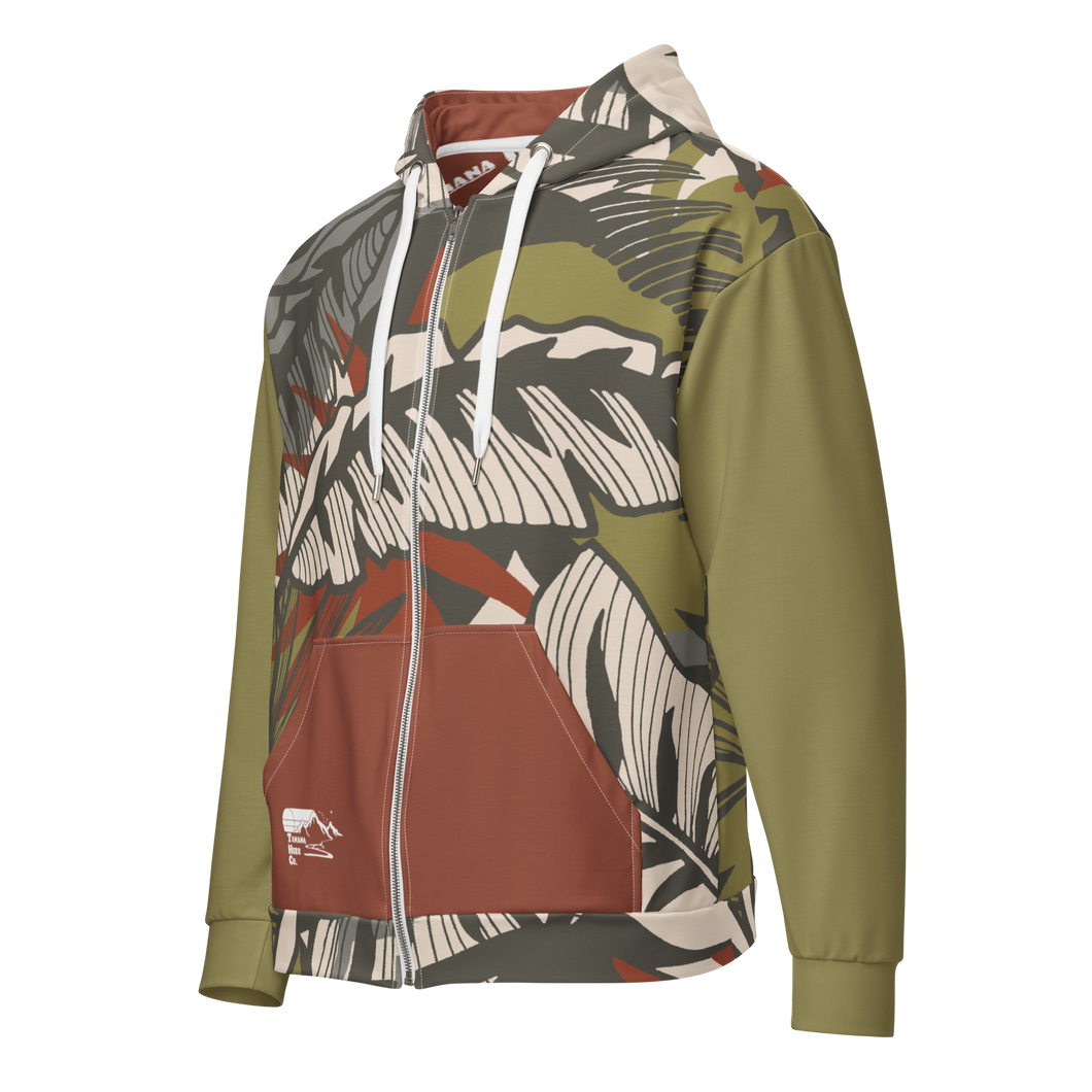 Fancy jungle full zip hoodie
