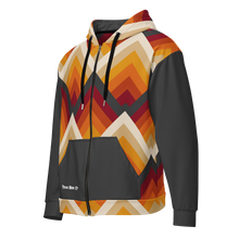 Load image into Gallery viewer, Retro diamonds full zip hoodie
