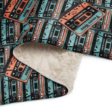 Load image into Gallery viewer, Cassette Sherpa blanket
