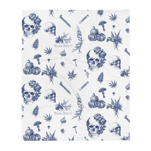 Load image into Gallery viewer, Classy Skulls Throw Blanket
