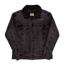 Load image into Gallery viewer, Retro mountain denim sherpa jacket

