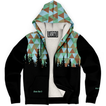 Load image into Gallery viewer, Treeline Triangles Micro-fleece Hoodie
