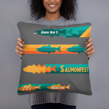 Load image into Gallery viewer, Salmonfest Stripes Bag-o-Weed Pillow
