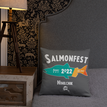 Load image into Gallery viewer, salmonfest retro Pillow
