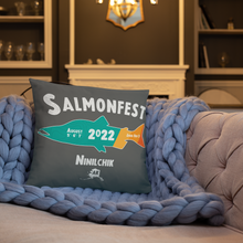 Load image into Gallery viewer, salmonfest retro Pillow
